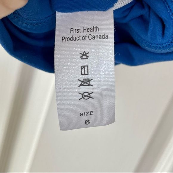 First health blue performance crop Top - Picture 8 of 11